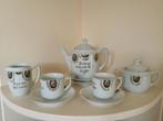Servies theepot, suikerpot, melkpan en kop en schotel, Antiek en Kunst, Ophalen of Verzenden