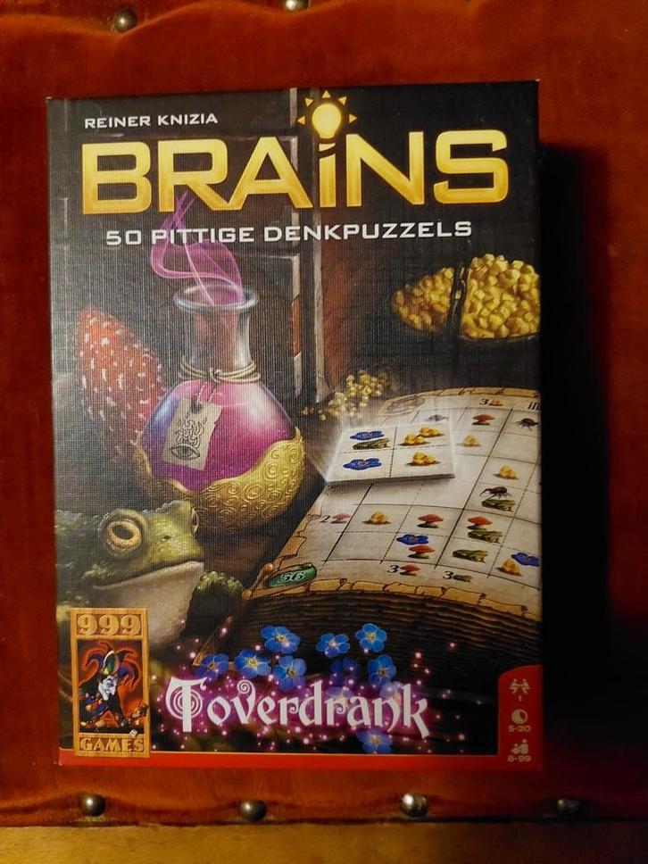 Brains: Toverdrank - Puzzelspel, Hobby en Vrije tijd, Gezelschapsspellen | Bordspellen, Zo goed als nieuw, Een of twee spelers