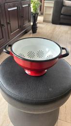 Brocante emaille rood VERGIET, Antiek en Kunst, Curiosa en Brocante, Verzenden