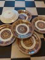 Zes borden van Petrus Regout Maastricht Awa - lusterware, Antiek en Kunst, Antiek | Servies compleet, Ophalen of Verzenden