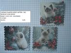 vintage plaatjes 12x12  kerst katten 562  alleen verzenden, Hobby en Vrije tijd, Kaarten | Zelf maken, Ophalen, Nieuw, Kerst, Knipvel