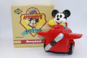 Mickey Trend Factory vliegtuig spaarpot porselein World Tour beschikbaar voor biedingen
