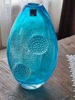 Prachtige LEONARDO vaas, Blauw, Ophalen of Verzenden, Minder dan 50 cm, Glas