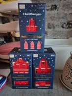 2 kersthuisjes en 3 kerstboomhangers, Ophalen of Verzenden, Zo goed als nieuw
