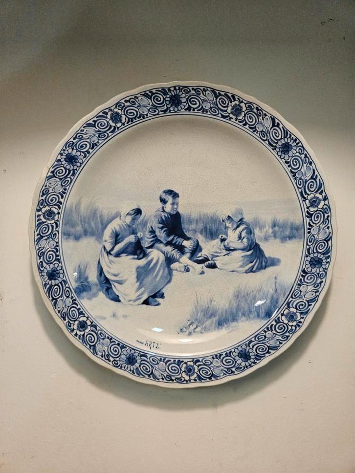 Delfts Blauw Wandbord - Porceleyne Fles - Constant Artz, Antiek en Kunst, Antiek | Wandborden en Tegels, Ophalen of Verzenden