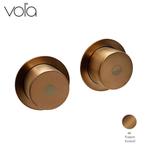 Vola A83-64 spoelknop met dubbele spoeling geborsteld koper, Ophalen of Verzenden, Nieuw, Koper, Overige typen