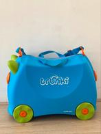 Trunki koffer donker blauw met groen | kinder koffer, Hard kunststof, Slot, Minder dan 50 cm, Ophalen of Verzenden