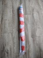 Prachtige nieuwe rood wit gestreepte parasol, strandparasol, Onb, Nieuw, Ophalen of Verzenden, Onb
