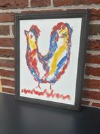 Anton Heyboer Haan, Olieverf doek 39hx29b, in lijst 46hx35b, Antiek en Kunst, Kunst | Schilderijen | Modern, Ophalen of Verzenden