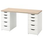 IKEA Bureau met Alex ladeblokken - Goede Staat!, Huis en Inrichting, Verzenden, Gebruikt, Bureau