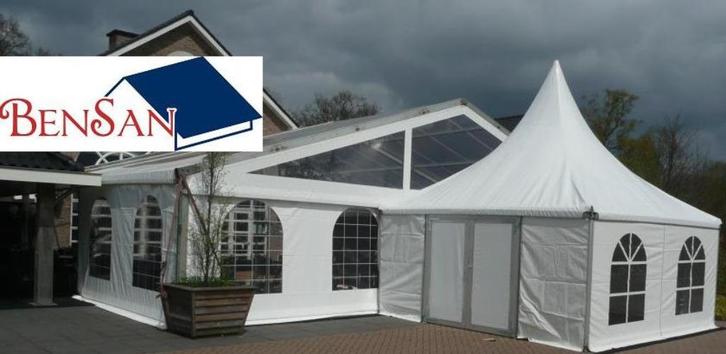 pagode tent 5x5 mtr evenement pvc party tenten bensan enter, Hobby en Vrije tijd, Feestartikelen | Verhuur, Zo goed als nieuw
