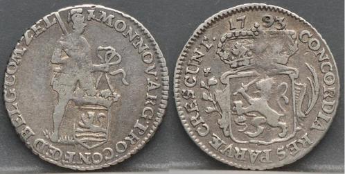 1/8 dukaat 1793 "Pietje" - Zeeland, Postzegels en Munten, Munten | Nederland, Losse munt, Overige waardes, Vóór koninkrijk, Zilver
