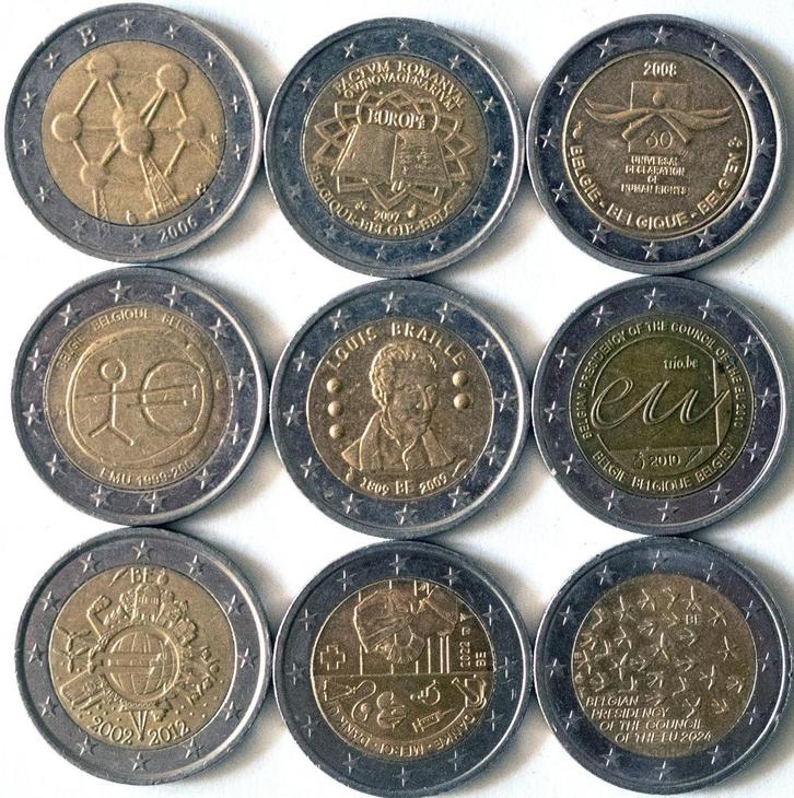 Speciale 2-euro herdenkingsmunten België 1, Postzegels en Munten, Munten | Europa | Euromunten, Losse munt, 2 euro, België, Verzenden
