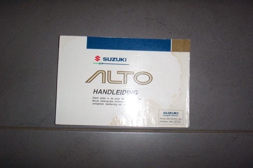 Gebruikershandleiding SUZUKI ALTO  1994/2002, Ophalen of Verzenden