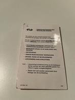 NS instructiekaart 'onregelmatigenheden gevaarlijke stoffen', Overige typen, Gebruikt, Ophalen of Verzenden, Trein