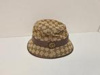 Gucci GG Canvas Bucket Hat met Bon, 60 cm (XL, 7½ inch) of meer, Hoed, Ophalen of Verzenden, Zo goed als nieuw