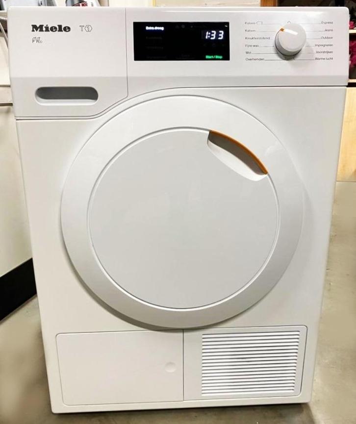 In nieuwstaat TDB130 WP Miele  A++ warmtepomp droger., Witgoed en Apparatuur, Wasdrogers, Zo goed als nieuw, Condens, Voorlader