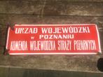 Emaille straatnaambord Urzad Wojewódzki Poznaniu, Antiek en Kunst, Antiek | Emaille, Ophalen of Verzenden
