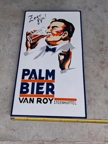 Emaille Palm bier reclame bord mooie reproductie nieuw 80cm beschikbaar voor biedingen