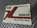 Motorcycle Owner's Manual Kawasaki 1000GTR - GTR1000 '87, Motoren, Handleidingen en Instructieboekjes, Ophalen of Verzenden, Kawasaki