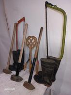 Partij tuingereedschap 3 voorhamers 2 spanzagen, Tuin en Terras, Ophalen, Gebruikt