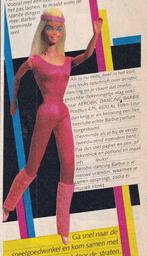 Retro reclame 1983 Mattel Barbie pop aerobic dancing, Ophalen of Verzenden