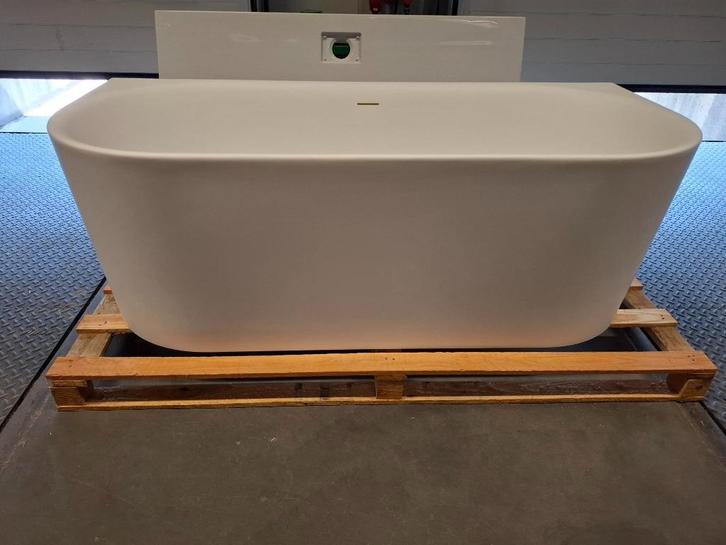 Xenz Fay 180x80x60 half vrijstaand bad mat wit compleet, Doe-het-zelf en Verbouw, Sanitair, Zo goed als nieuw, Bad, Ophalen of Verzenden