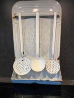 Emaille lepelrek , blauw saks , brocante, Antiek en Kunst, Antiek | Emaille, Ophalen of Verzenden