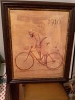 Mooie afbeelding v oud fietsende man 1910, Ophalen of Verzenden