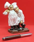 Laurel en Hardy beeldje. Dronken koks. Verzamelaarsobject., Verzenden, Zo goed als nieuw, Mens