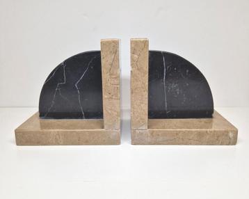 Marmeren Art Deco boekensteunen. beschikbaar voor biedingen