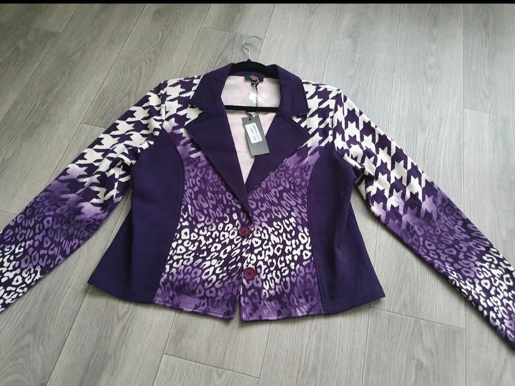 Leuke paarse blazer van Enjoy - Maat XXL, Verzenden, Paars, Maat 46/48 (XL) of groter, Enjoy
