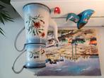 Koffiepot met bloemen afbeelding, Antiek en Kunst, Antiek | Emaille, Ophalen of Verzenden