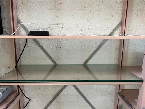 Lundia glazen plank, Huis en Inrichting, Kasten | Boekenkasten, Zo goed als nieuw, 50 tot 100 cm, 25 tot 50 cm, Ophalen