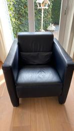 Leren Touche Fauteuil, Huis en Inrichting, Fauteuils, Ophalen, Zo goed als nieuw, 75 tot 100 cm, 50 tot 75 cm