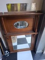vintage spiegel, Antiek en Kunst, Ophalen, Rechthoekig, Minder dan 50 cm, 100 tot 150 cm