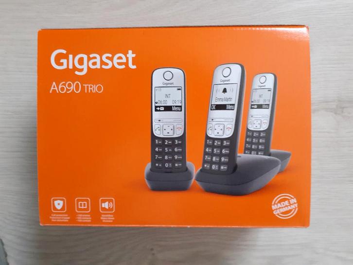 Gigaset A690 Trio, Telecommunicatie, Vaste telefoons | Handsets en Draadloos, Zo goed als nieuw, 3 handsets, Ophalen of Verzenden