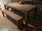 Dining table and bench, Ophalen, Gebruikt, 50 tot 100 cm, 150 tot 200 cm