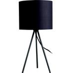 Mooie tafellamp tripod zwart, Ophalen of Verzenden, Nieuw, Metaal, Minder dan 50 cm