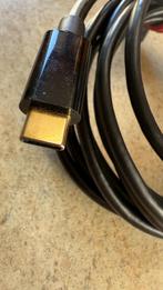 USB-C naar HDMI kabel – 2 meter – zwart voor Laptop of I Pad, Ophalen of Verzenden, Zo goed als nieuw, Minder dan 2 meter, HDMI-kabel