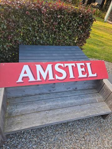 Amstel/Heineken Reclamebord - Dubbelzijdig Aluminium beschikbaar voor biedingen