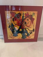 Mooi ingelijsde kunstwerk van Ad Verstijnen, Antiek en Kunst, Kunst | Litho's en Zeefdrukken, Ophalen