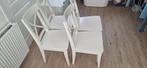 Ikea Ingolf Eetkamerstoelen 4 stuks wit, Huis en Inrichting, Stoelen, Ophalen, Gebruikt, Eén