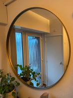 Ronde spiegel met messing rand - 115 cm doorsnede, Ophalen, Zo goed als nieuw, Rond