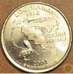 Amerika - 25 cent 2002 - Louisiana - circulated, Postzegels en Munten, Munten | Amerika, Losse munt, Verzenden, Noord-Amerika