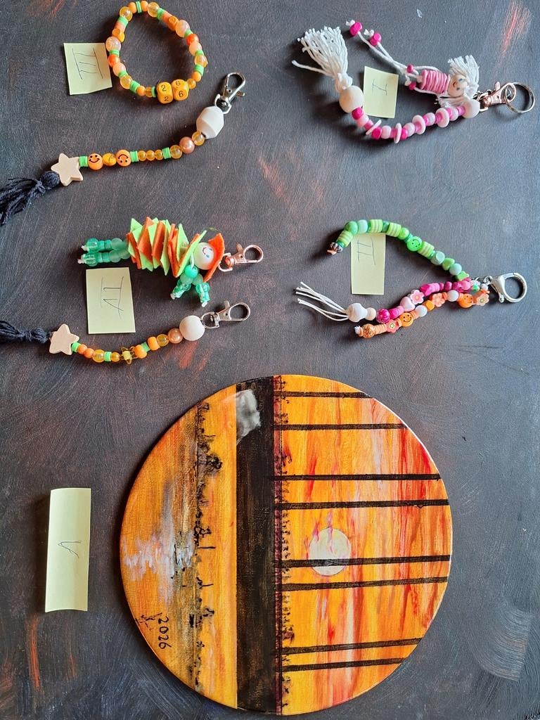 Tashangers 4Daagse Nijmegen & Schilderijtje, Ophalen of Verzenden, Nieuw, Overige kleuren, Overige materialen