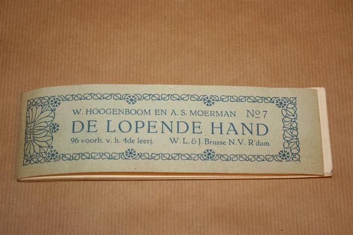 Boekje - De lopende hand - Schrijfvoorbeelden - 1945 !!, Antiek en Kunst, Antiek | Boeken en Bijbels, Ophalen of Verzenden