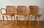 3 Praag of 811 stoelen, Thonet, Josef Hoffmann, 1995, Hütten, Huis en Inrichting, Ophalen, Riet of Rotan, Gebruikt, Vintage midcentury mordern design bauhaus art deco antiek
