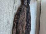 Nanoring Extensions Bruin - 45cm, Ophalen of Verzenden, Gebruikt, Pruik of Haarverlenging