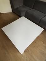 Witte vierkante salontafel, Huis en Inrichting, Tafels | Salontafels, Ophalen, Kunststof, 100 tot 150 cm, Vierkant